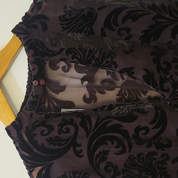 Women's B Young Velvet Sheer Top - Picture 7 of 8